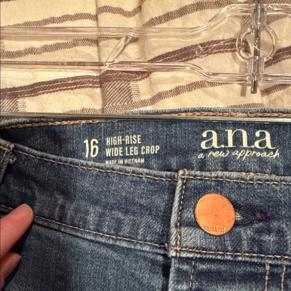 a.n.a Dark Blue Cropped Women's Jeans - Picture 3 of 3